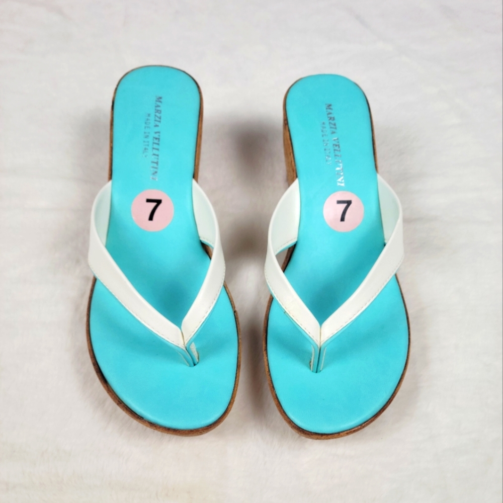 NWOT Martza Vellutini size 7 wedge sandals